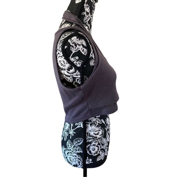 Cider Wide Strap Cropped Tank Top Sporty Workout Athletic Casual Everyday - Picture 4 of 8